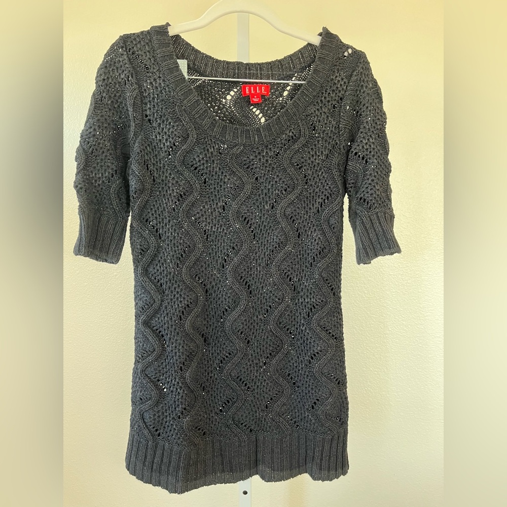 Elle Black Knit Top